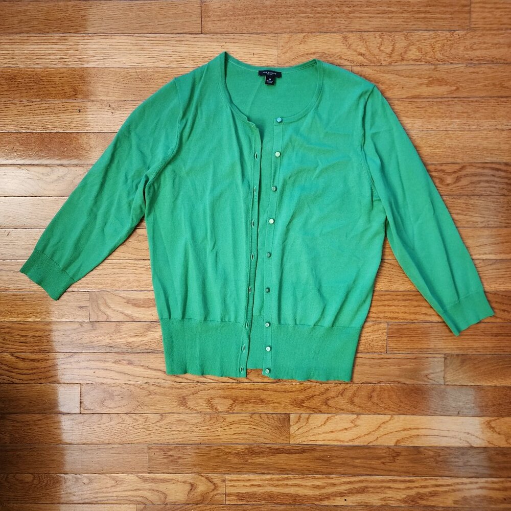 Ann Taylor Green Cardigan